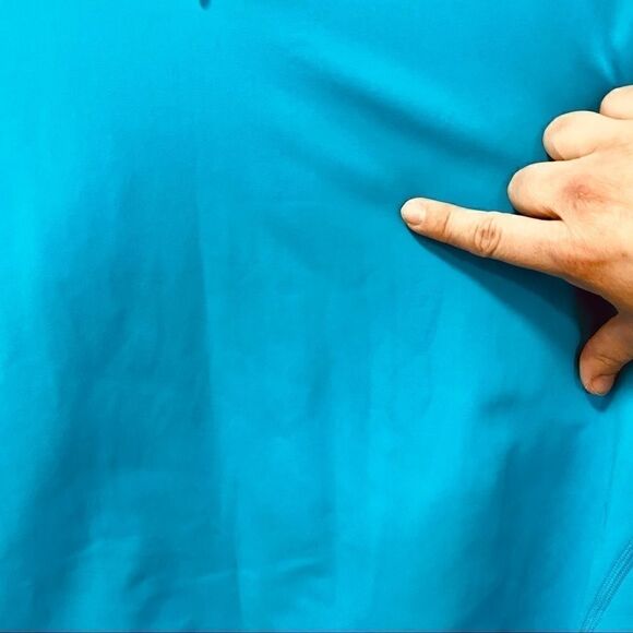 Gore blue teal half zip running wind block jacket - Picture 9 of 9